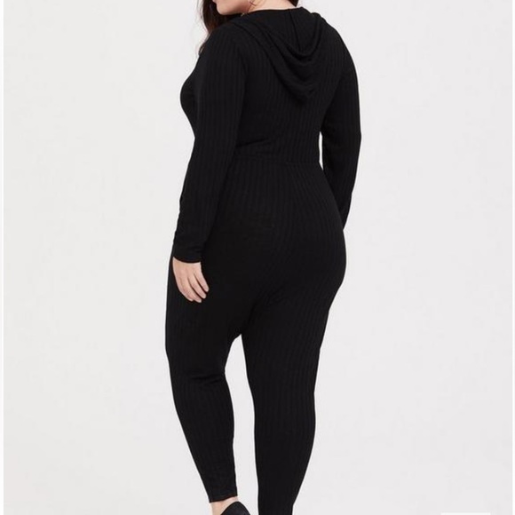 NWT Torrid Long Sleeve Hacci Jumpsuit in Black Size Large - Picture 3 of 10